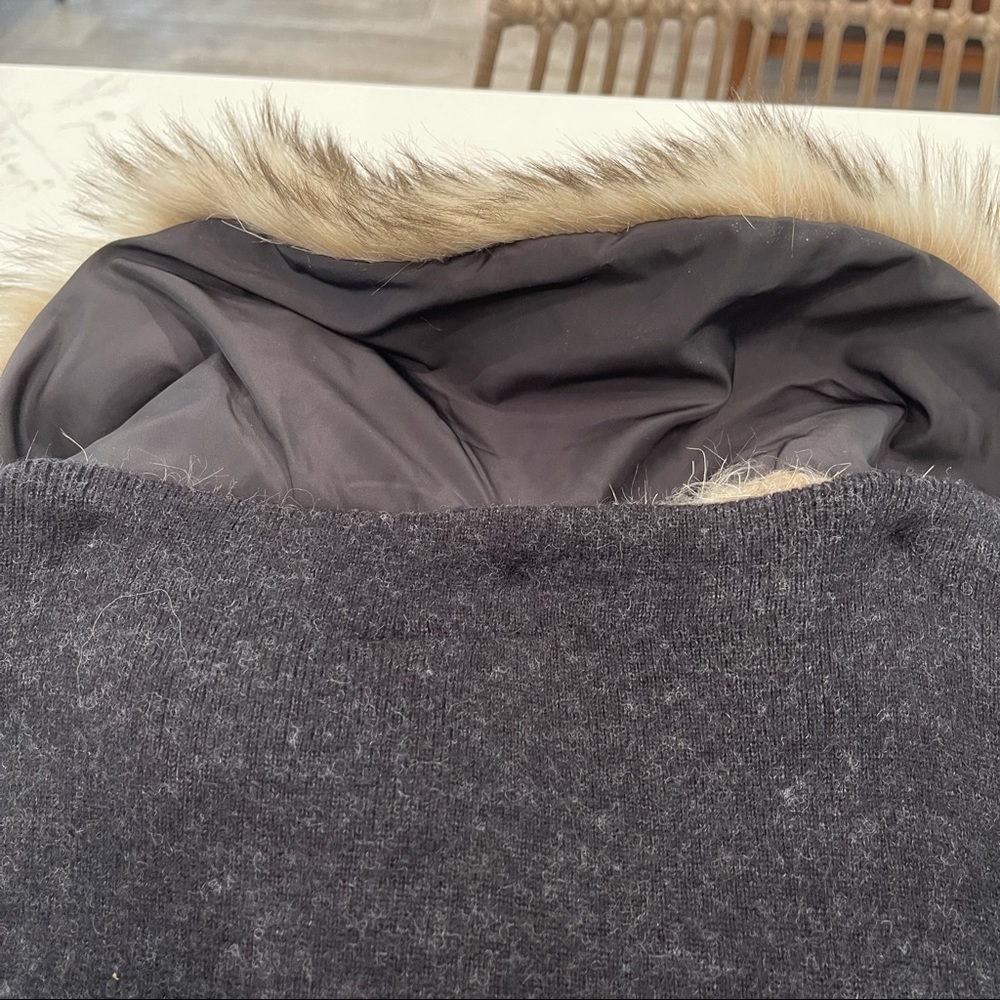 🎉HOST PICK🎉 Anthropologie Moth faux fur gray sweater - Picture 13 of 15